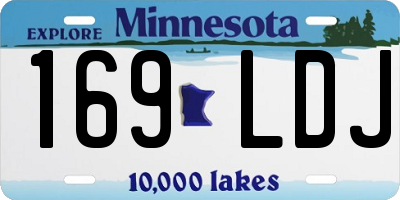 MN license plate 169LDJ