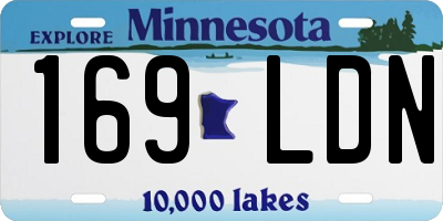 MN license plate 169LDN