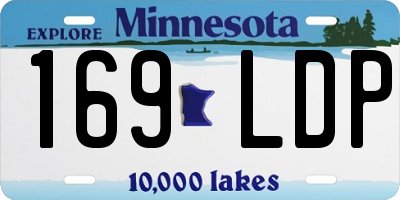 MN license plate 169LDP