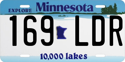 MN license plate 169LDR