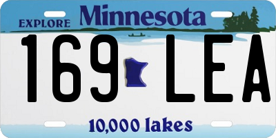 MN license plate 169LEA