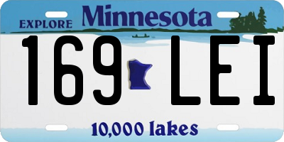 MN license plate 169LEI