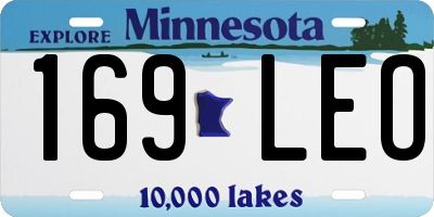 MN license plate 169LEO