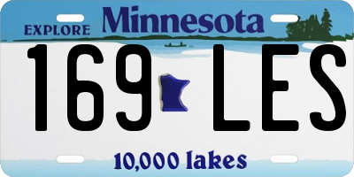 MN license plate 169LES