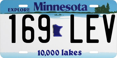 MN license plate 169LEV