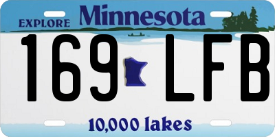 MN license plate 169LFB