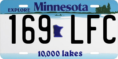 MN license plate 169LFC