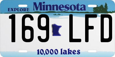 MN license plate 169LFD