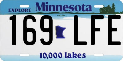 MN license plate 169LFE