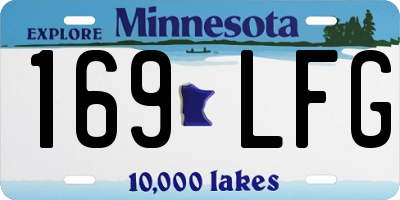 MN license plate 169LFG