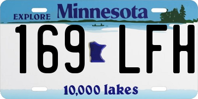 MN license plate 169LFH