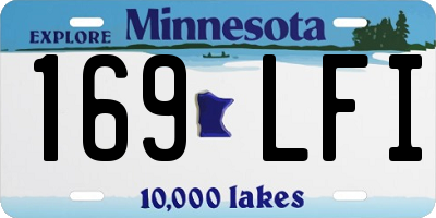 MN license plate 169LFI