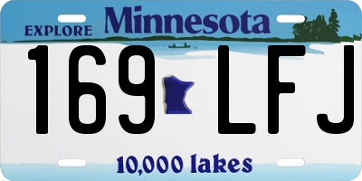 MN license plate 169LFJ