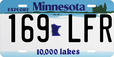 MN license plate 169LFR