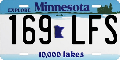 MN license plate 169LFS