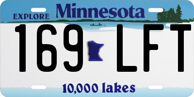 MN license plate 169LFT
