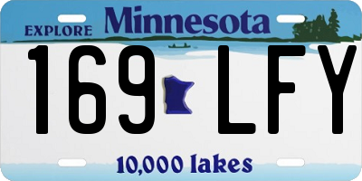 MN license plate 169LFY