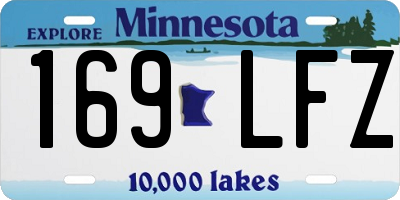 MN license plate 169LFZ