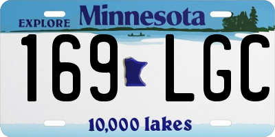 MN license plate 169LGC