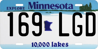 MN license plate 169LGD