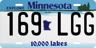 MN license plate 169LGG