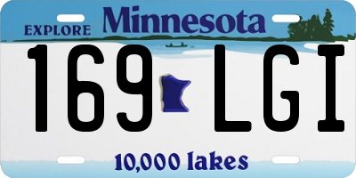 MN license plate 169LGI
