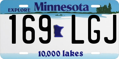 MN license plate 169LGJ
