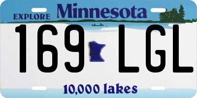 MN license plate 169LGL