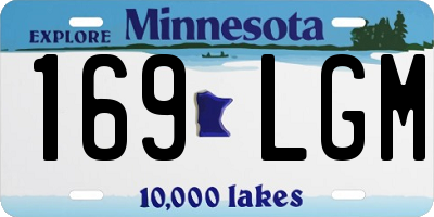 MN license plate 169LGM