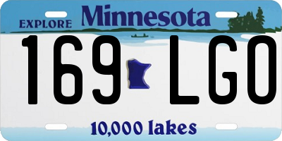 MN license plate 169LGO