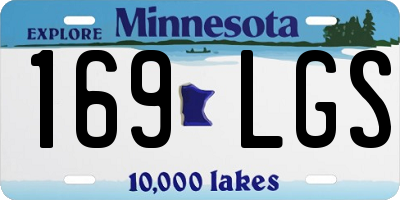 MN license plate 169LGS