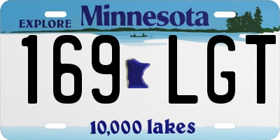MN license plate 169LGT