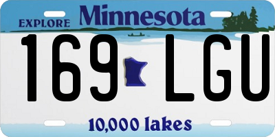 MN license plate 169LGU