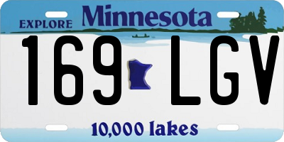 MN license plate 169LGV