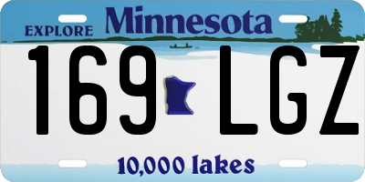 MN license plate 169LGZ