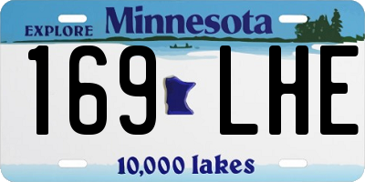 MN license plate 169LHE