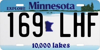 MN license plate 169LHF
