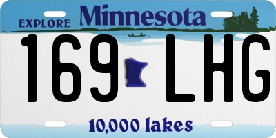 MN license plate 169LHG