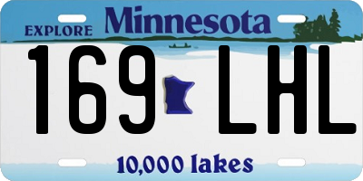 MN license plate 169LHL