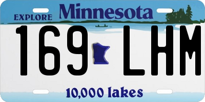 MN license plate 169LHM