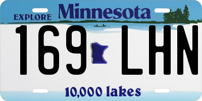 MN license plate 169LHN