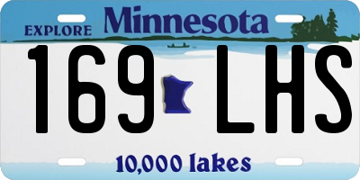 MN license plate 169LHS