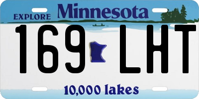 MN license plate 169LHT