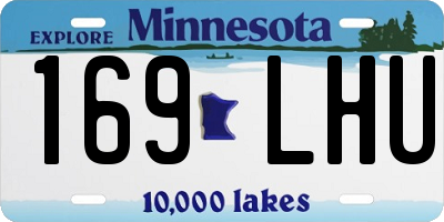 MN license plate 169LHU