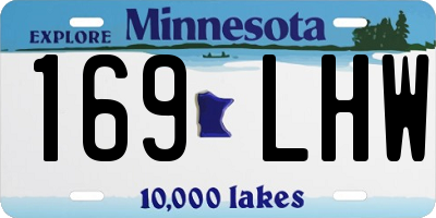 MN license plate 169LHW
