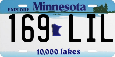 MN license plate 169LIL