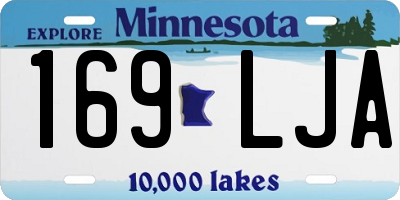 MN license plate 169LJA