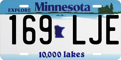 MN license plate 169LJE