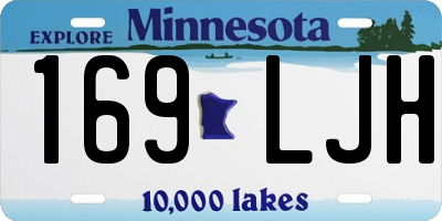 MN license plate 169LJH