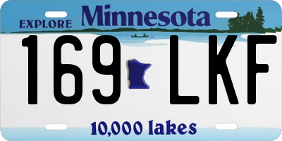 MN license plate 169LKF